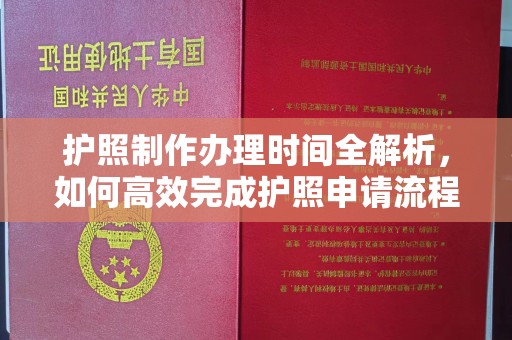 河口护照制作办理时间全解析，如何高效完成护照申请流程